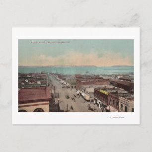 Carte Postale Everett, WAView de Hewitt Ave.Everett, WA