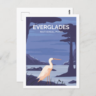 Carte Postale Everglades Florida USA Travel Place Illustration