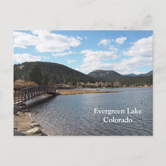 Carte Postale Evergreen Lake in Evergreen, Colorado (Devant)