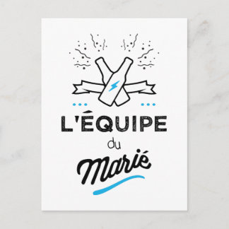 Carte Postale EVG l'équipe du marie