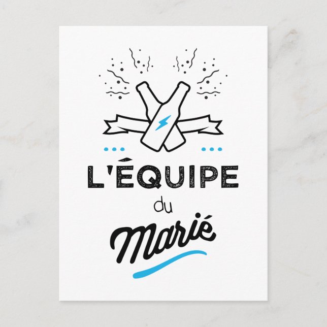 Carte Postale EVG l'équipe du marie (Devant)