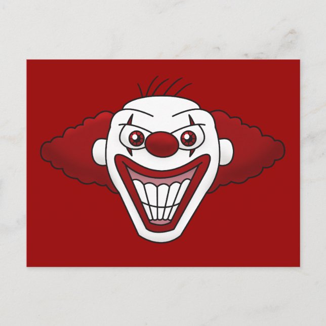 Carte postale Evil Clown (Devant)