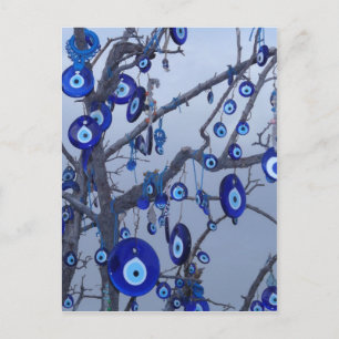 Carte Postale Evil Eye Tree, Blue Nazar Amulet accessoires de ch