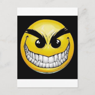Carte Postale Evil face