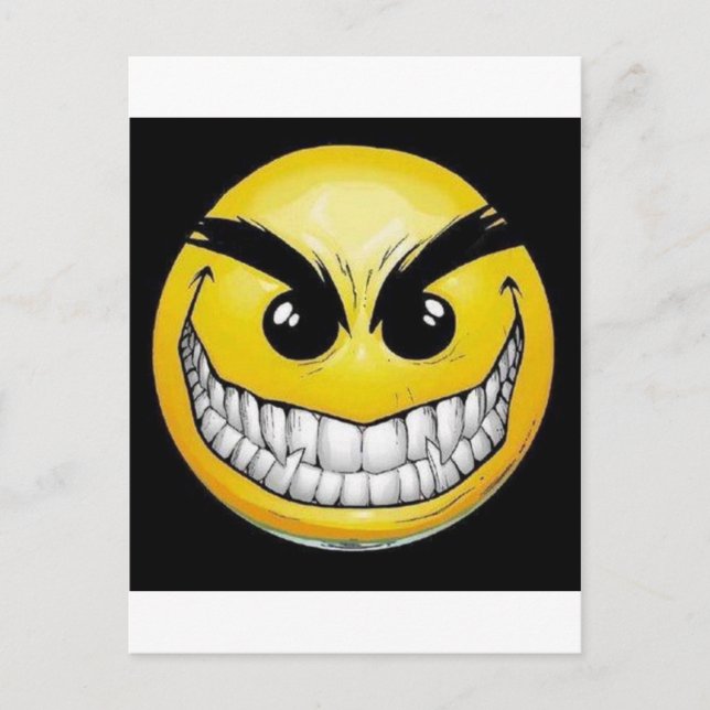 Carte Postale Evil face (Devant)