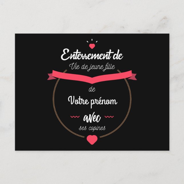 Carte Postale EVJF de "votre prénom" avec ses copines (Devant)