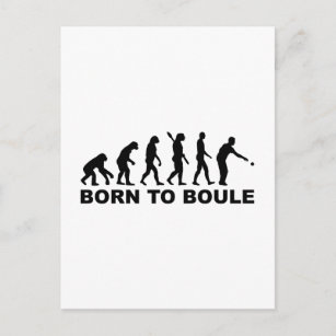 Carte Postale Evolution Boule Petanque