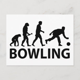 Carte Postale Évolution Bowling