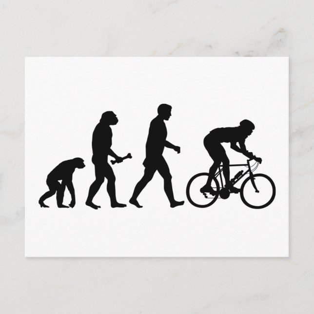 Carte Postale Évolution cycliste (Devant)