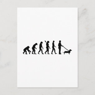 Carte Postale Evolution Dachshund