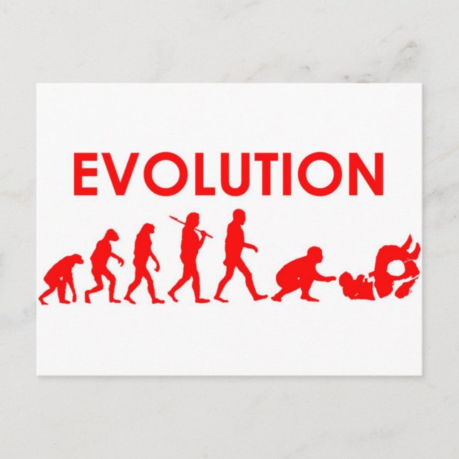 Carte Postale Évolution de Jiu Jitsu (Devant)