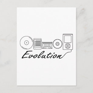 Carte Postale Évolution de la musique