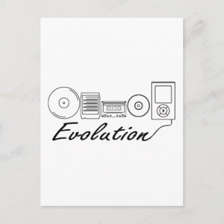 Carte Postale Évolution de la musique