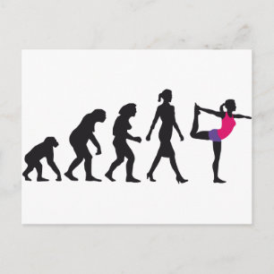 Carte Postale évolution de la position de yoga de femme