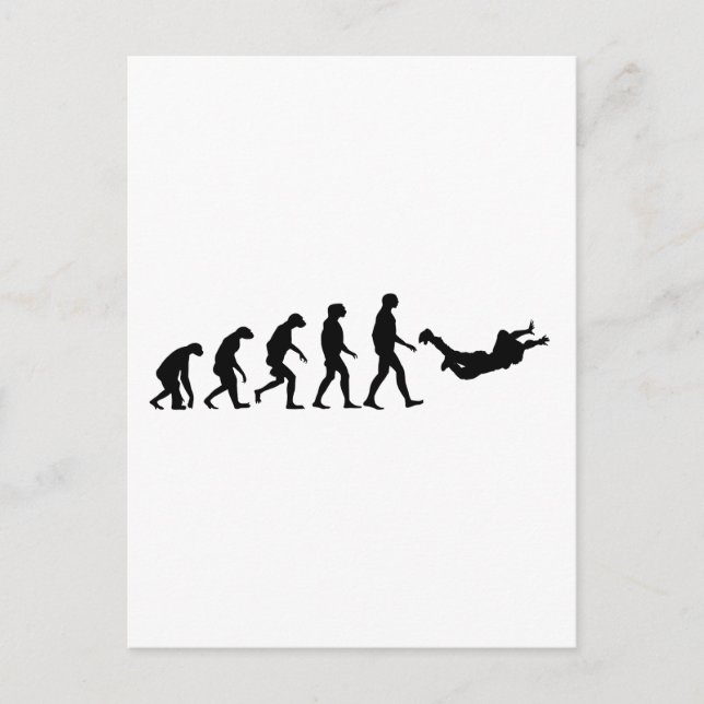 Carte Postale Évolution de la Skydiving (Devant)