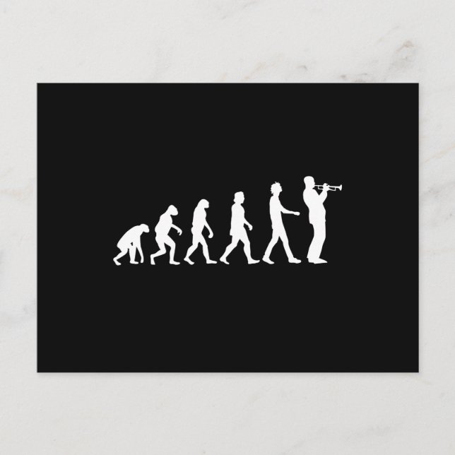 Carte Postale Évolution de la trompette (Devant)