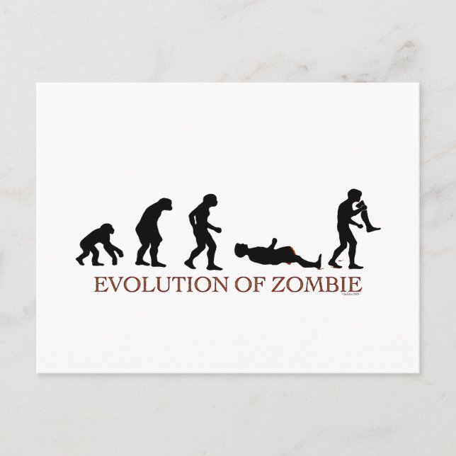 Carte Postale Évolution de Zombie (Devant)