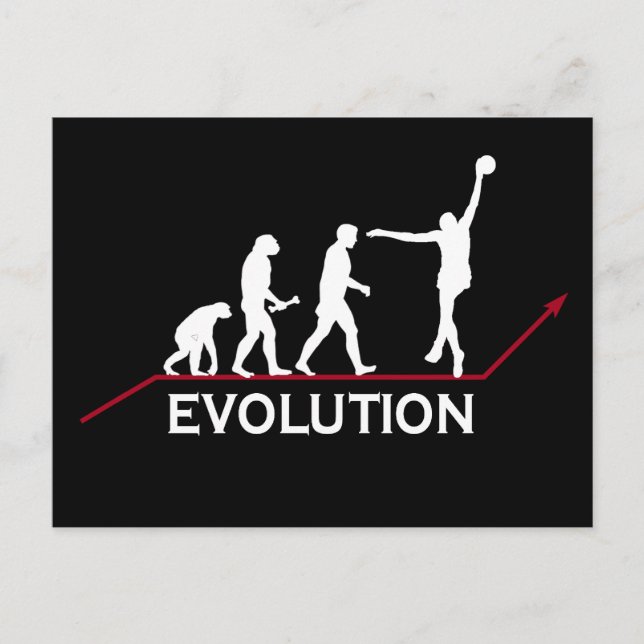 Carte Postale Évolution du basket-ball (Devant)