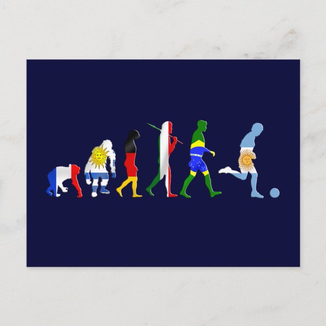 Carte Postale Evolution du football argentin de football (Devant)