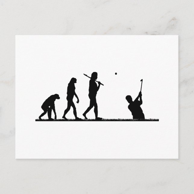 Carte Postale évolution du golf (Devant)