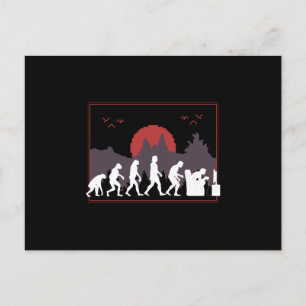 Carte Postale Évolution du jeu amusant