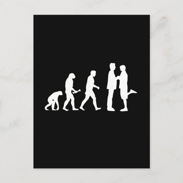 Carte Postale Evolution du mariage homosexuel - (Devant)