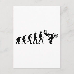 Carte Postale Évolution du Motocross