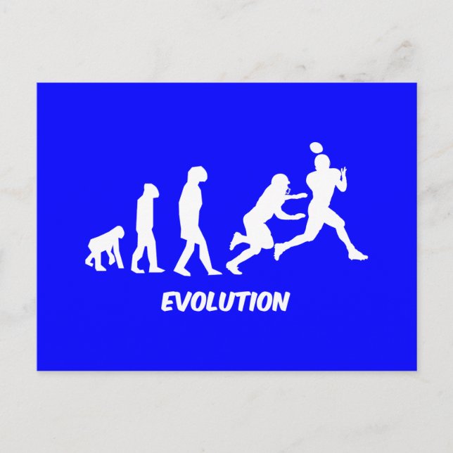 Carte Postale evolution football (Devant)