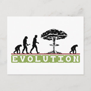 Carte Postale Évolution Funny Evolve