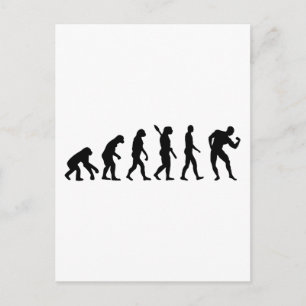 Carte Postale Evolution Muscles de musculation