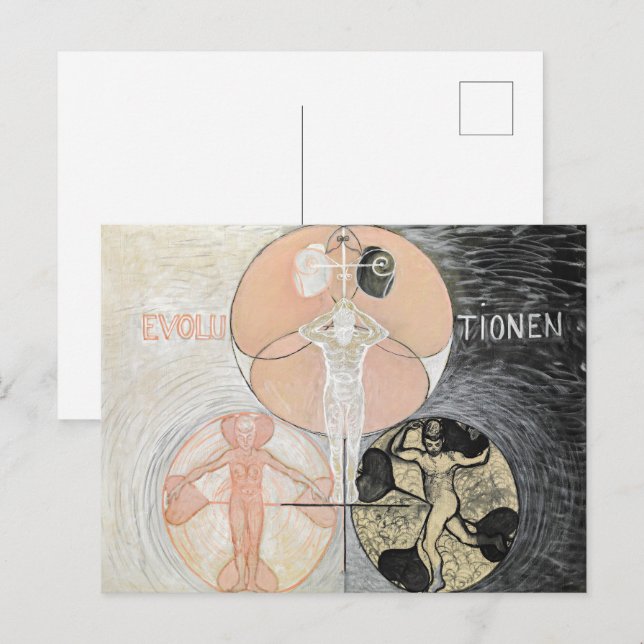 Carte Postale Evolution n° 2 | Hilma af Klint |  (Devant / Derrière)