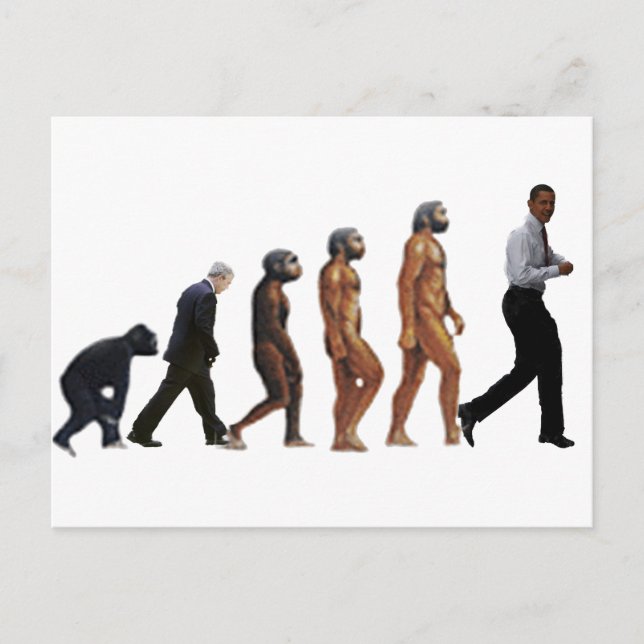Carte Postale Évolution Obama (Devant)