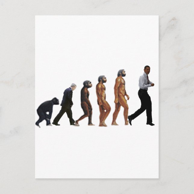 Carte Postale Évolution Obama (Devant)