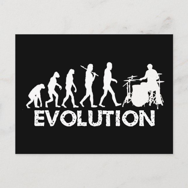 Carte Postale Evolution of a Drummer (Devant)