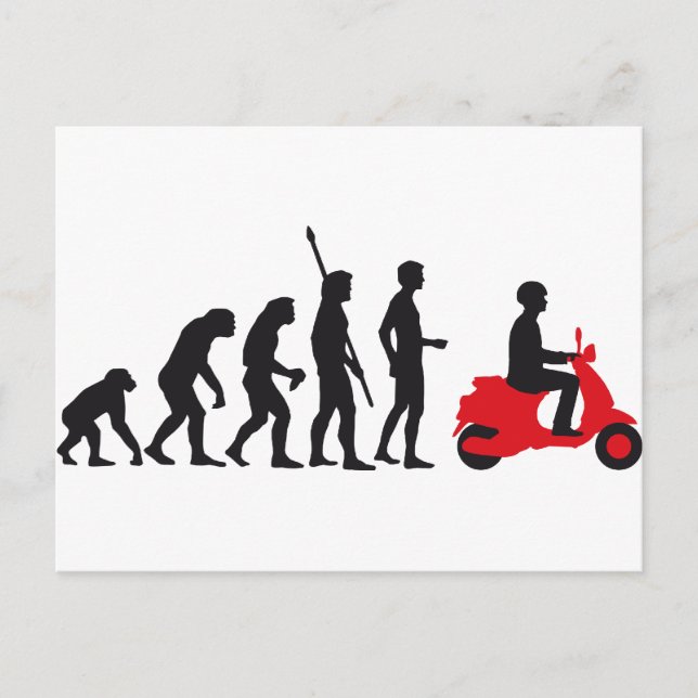 Carte Postale evolution scooter (Devant)