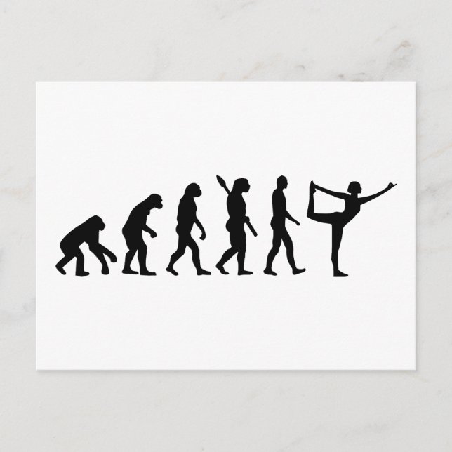 Carte Postale Evolution Yoga (Devant)
