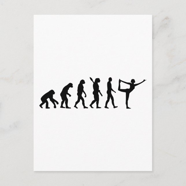 Carte Postale Evolution Yoga (Devant)