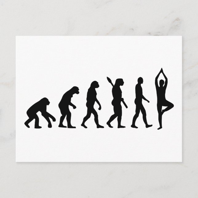 Carte Postale Evolution Yoga (Devant)