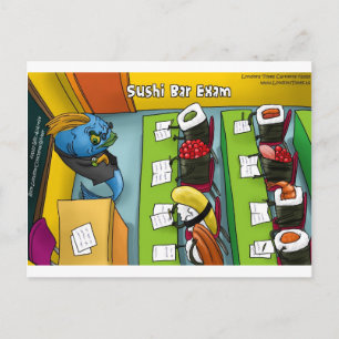 Carte Postale Examen de Sushi Bar T-shirts drôles Mugs Cadeaux E
