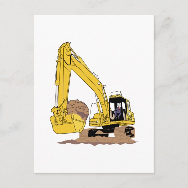 Carte Postale Excavateur (Devant)
