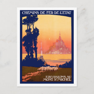 Carte Postale Excursions à Saint-Michel, France, voyage vintage