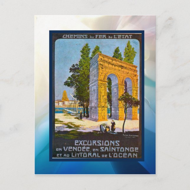 Carte Postale Excursions, Vendee Littoral (Devant)