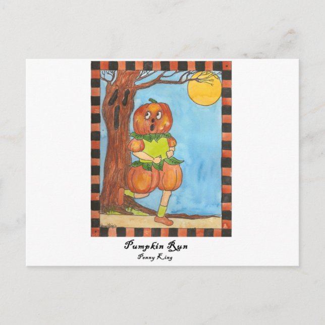 Carte Postale Exécution citrouille (Devant)