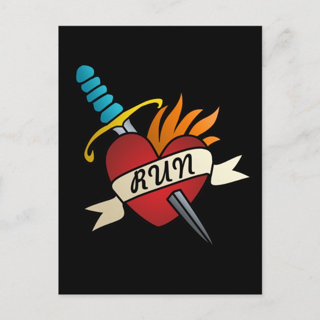 Carte Postale Exécution du tatouage (Devant)