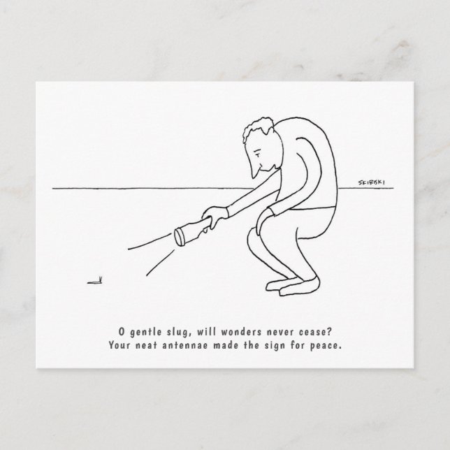 Carte Postale Exemple D'Épigramme De Poème Court Drôle À Propos  (Devant)