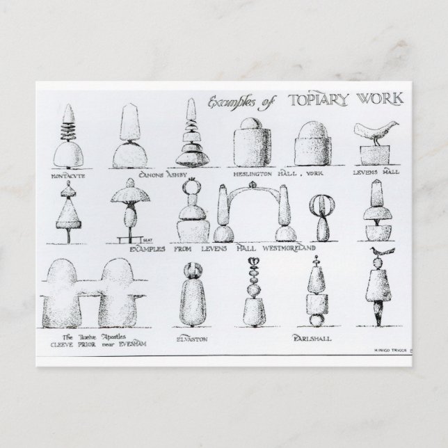 Carte Postale Exemples de travaux opiaires, 1902 (gravure) (b/w/ (Devant)