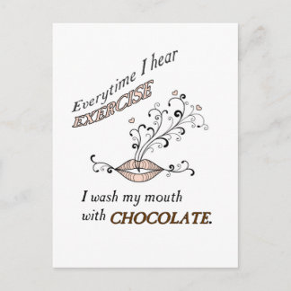 Carte Postale Exercice Au Chocolat