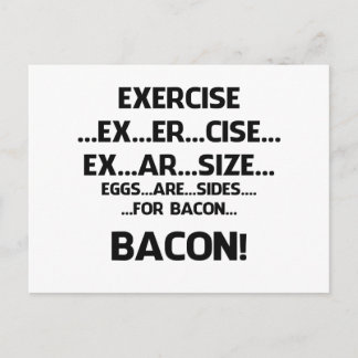 Carte Postale Exercice..BACON