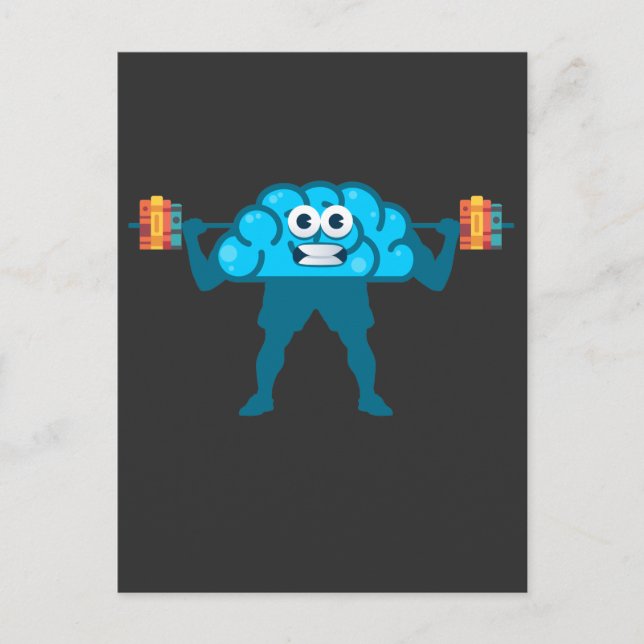 Carte Postale Exercice Cerveau Exercice Lecture Gymnase et Louve (Devant)