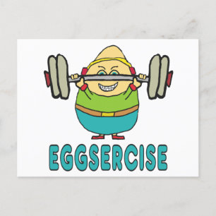 Carte Postale Exercice de jeu d'oeufs Eggsercise